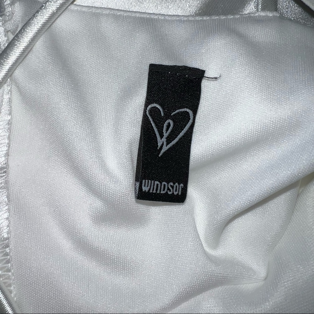 Windsor Satin High Slit Gown Dress - Picture 5 of 6